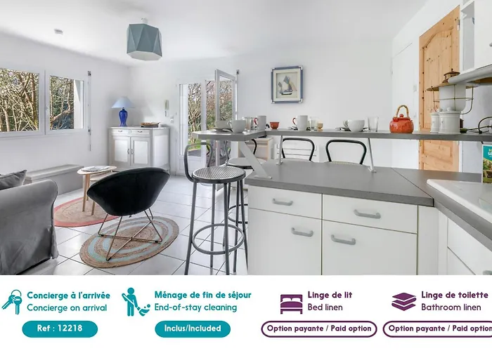 Apartment Maison Familiale Pour 10, 300M De La Plage, Jardin